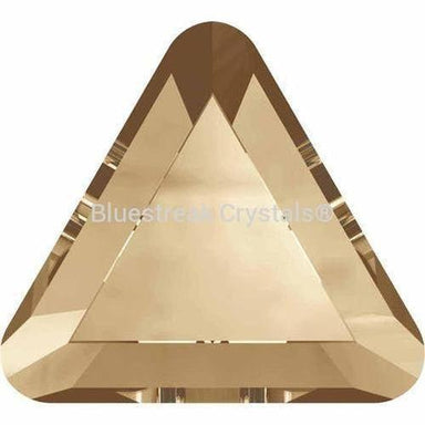 Serinity Rhinestones Non Hotfix Triangle (2711) Crystal Golden Shadow-Serinity Flatback Rhinestones Crystals (Non Hotfix)-3.3mm - Pack of 10-Bluestreak Crystals