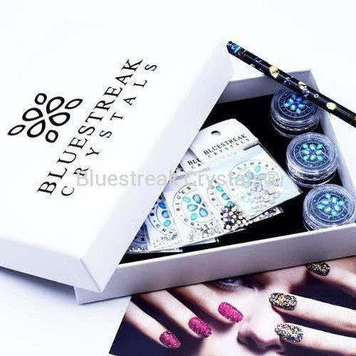 Serinity Rhinestones Starter Nail Art Kit Crystal-Serinity Flatback Rhinestones Crystals (Non Hotfix)-Bluestreak Crystals