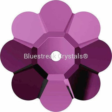 Serinity Sew On Crystals Daisy Spacer (3700) Amethyst-Serinity Sew On Crystals-10mm - Pack of 4-Bluestreak Crystals