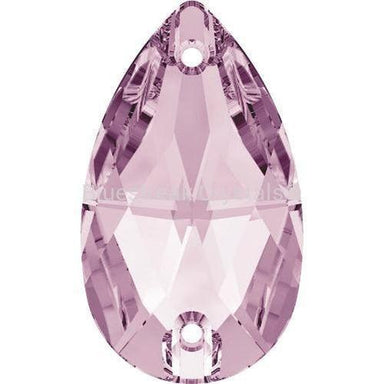 Serinity Sew On Crystals Peardrop (3230) Light Amethyst-Serinity Sew On Crystals-12x7mm - Pack of 2-Bluestreak Crystals