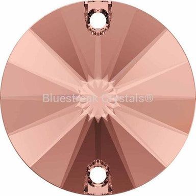 Serinity Sew On Crystals Rivoli (3200) Blush Rose-Serinity Sew On Crystals-10mm - Pack of 4-Bluestreak Crystals