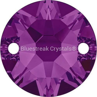 Serinity Sew On Crystals Round (3288) Amethyst-Serinity Sew On Crystals-8mm - Pack of 6-Bluestreak Crystals