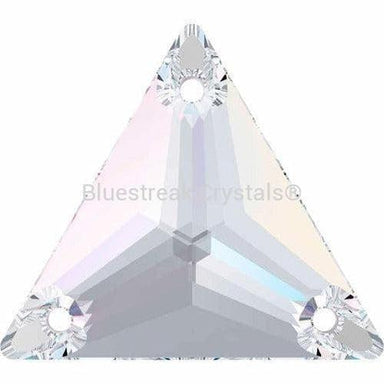 Serinity Sew On Crystals Triangle (3270) Crystal AB-Serinity Sew On Crystals-16mm - Pack of 2-Bluestreak Crystals