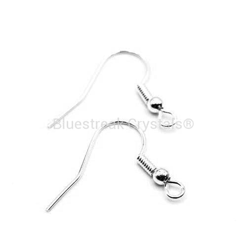 PAIR 925 Sterling Silver Fish Hook Earring Wires / Earrings