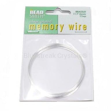 Silver Plated Memory Wire for Bracelets-Threads-Bluestreak Crystals