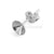 Sterling Silver (925) Chaton Post & Scroll Setting SS29-Findings For Jewellery-13mm - Pack of 1 Pair-Bluestreak Crystals