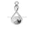 Sterling Silver (925) Infinity Pendant Setting for Rivoli Chatons SS29-Findings For Jewellery-Pack of 1-Bluestreak Crystals