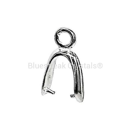 30x Triangle Pinch Pendant Bails for Jewelry Making Bead