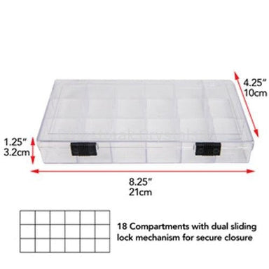 Storage Box with 18 Compartments-Storage-Bluestreak Crystals