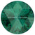 Swarovski Chatons Round Stones Rose Cut (1401) Emerald Ignite UNFOILED-Swarovski Chatons & Round Stones-11.8mm - Pack of 1-Bluestreak Crystals