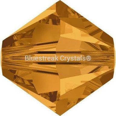 Swarovski Crystal Beads Bicone (5328) Topaz-Swarovski Crystal Beads-3mm - Pack of 25-Bluestreak Crystals