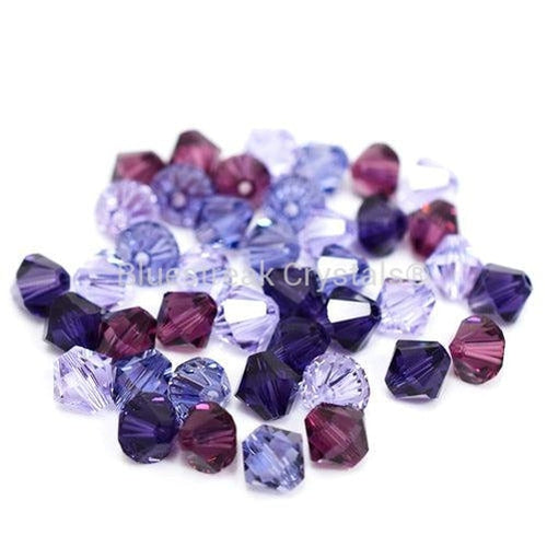 Swarovski Crystal Beads Bicone Mix (5328) Purples-Swarovski Crystal Beads-4mm - Pack of 40-Bluestreak Crystals