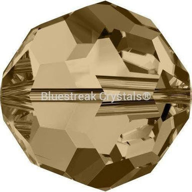 Swarovski Crystal Beads Round (5000) Crystal Golden Shadow-Swarovski Crystal Beads-2mm - Pack of 25-Bluestreak Crystals