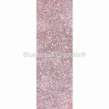 Swarovski Crystal Fabric Banding (57000) Crystal Antique Pink-Swarovski Crystal Banding-1cm-Transparent (010) - Hotfix-10 Metres (Wholesale)-Bluestreak Crystals