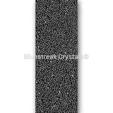 Swarovski Crystal Fabric Banding (57000) Crystal Chrome-Swarovski Crystal Banding-1cm-Black (012) - Hotfix-10 Metres (Wholesale)-Bluestreak Crystals