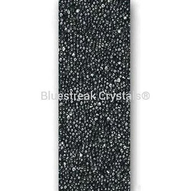 Swarovski Crystal Fabric Banding (57000) Crystal Golden Shadow-Swarovski Crystal Banding-1cm-Black (012) - Hotfix-10 Metres (Wholesale)-Bluestreak Crystals