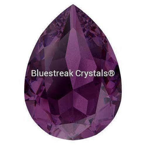 Swarovski Fancy Stones Pear (4320) Amethyst Ignite UNFOILED-Swarovski Fancy Stones-8x6mm - Pack of 180 (Wholesale)-Bluestreak Crystals