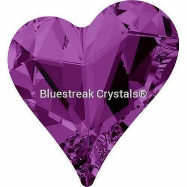 Swarovski Fancy Stones Sweet Heart (4809) Amethyst-Swarovski Fancy Stones-13x12mm - Pack of 72 (Wholesale)-Bluestreak Crystals