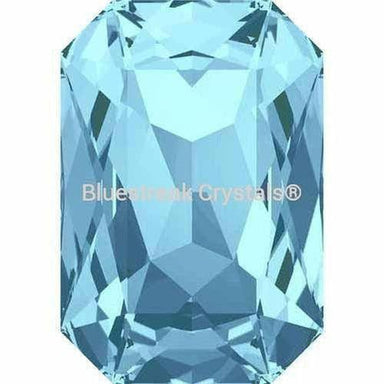 Swarovski Fancy Stones Thin Octagon (4627) Aquamarine-Swarovski Fancy Stones-27x18.5mm - Pack of 24 (Wholesale)-Bluestreak Crystals