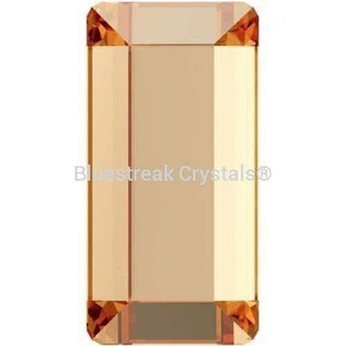 Swarovski Flat Back Crystals Rhinestones Non Hotfix Baguette (2510) Crystal Golden Shadow-Swarovski Flatback Rhinestones Crystals (Non Hotfix)-3.7x1.9mm - Pack of 20-Bluestreak Crystals