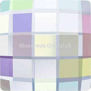 Swarovski Flat Back Crystals Rhinestones Non Hotfix Chessboard Square (2493) Crystal AB-Swarovski Flatback Rhinestones Crystals (Non Hotfix)-8mm - Pack of 4-Bluestreak Crystals