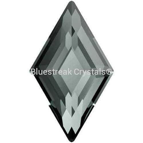 Swarovski Flat Back Crystals Rhinestones Non Hotfix Diamond (2773) Black Diamond-Swarovski Flatback Rhinestones Crystals (Non Hotfix)-5x3mm - Pack of 8-Bluestreak Crystals