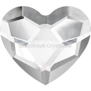 Swarovski Flat Back Crystals Rhinestones Non Hotfix Heart (2808) Crystal-Swarovski Flatback Rhinestones Crystals (Non Hotfix)-3.6mm - Pack of 10-Bluestreak Crystals