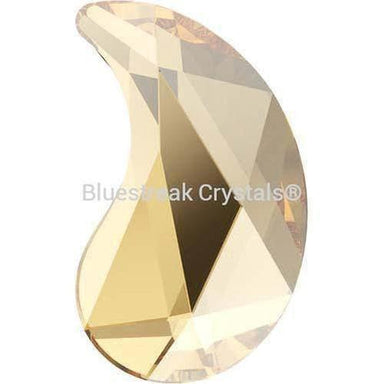 Swarovski Flat Back Crystals Rhinestones Non Hotfix Paisley Y (2365) Crystal Golden Shadow-Swarovski Flatback Rhinestones Crystals (Non Hotfix)-6x3.7mm - Pack of 6-Bluestreak Crystals