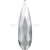 Swarovski Flat Back Crystals Rhinestones Non Hotfix Raindrop (2304) Crystal-Swarovski Flatback Rhinestones Crystals (Non Hotfix)-6x1.7mm - Pack of 6-Bluestreak Crystals