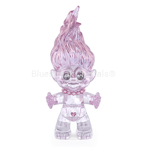 Swarovski Good Luck Troll Pink-Swarovski Figurines-Bluestreak Crystals