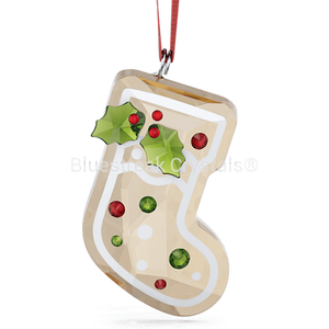 Swarovski Holiday Cheers Gingerbread Stocking Ornament-Swarovski Home Decor-Bluestreak Crystals