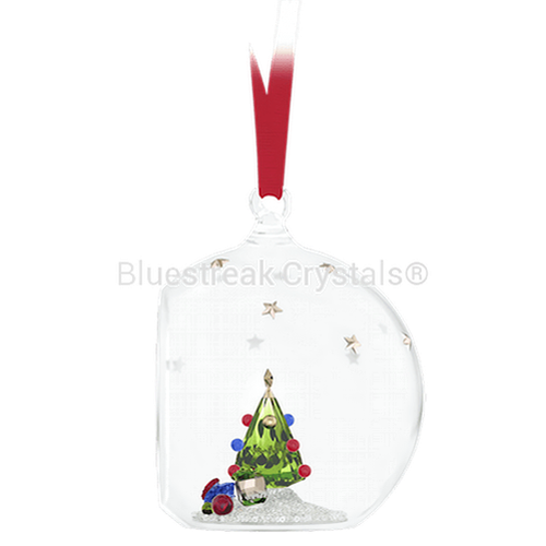 Swarovski Holiday Cheers Tree and Gifts Ball Ornament-Swarovski Home Decor-Bluestreak Crystals