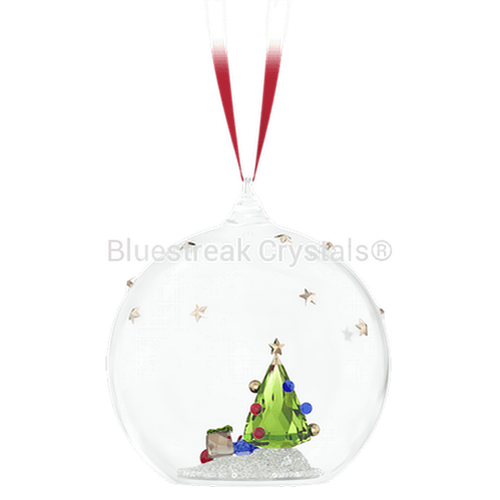 Swarovski Holiday Cheers Tree and Gifts Ball Ornament-Swarovski Home Decor-Bluestreak Crystals