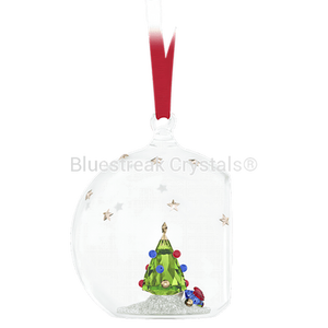 Swarovski Holiday Cheers Tree and Gifts Ball Ornament-Swarovski Home Decor-Bluestreak Crystals