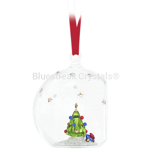 Swarovski Holiday Cheers Tree and Gifts Ball Ornament-Swarovski Home Decor-Bluestreak Crystals