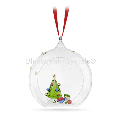 Swarovski Holiday Cheers Tree and Gifts Ball Ornament-Swarovski Home Decor-Bluestreak Crystals