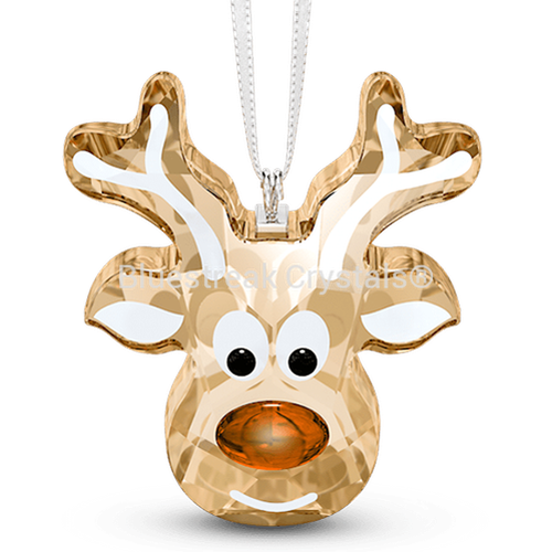 Swarovski Joyful Gingerbread Reindeer Ornament-Swarovski Home Decor-Bluestreak Crystals