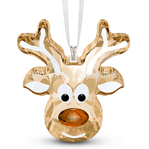 Swarovski Joyful Gingerbread Reindeer Ornament-Swarovski Home Decor-Bluestreak Crystals