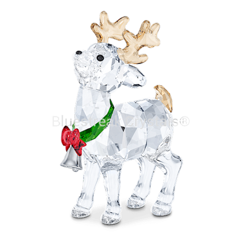 Swarovski Joyful Santa’s Reindeer-Swarovski Figurines-Bluestreak Crystals