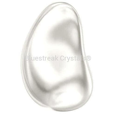 Swarovski Pearls Baroque Drop (5843) Crystal White-Swarovski Pearls-12mm - Pack of 6-Bluestreak Crystals