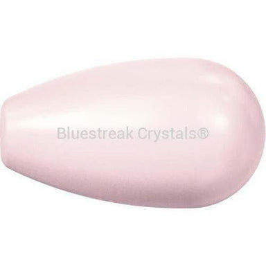 Swarovski Pearls Drop Half Drilled (5816) Crystal Rosaline-Swarovski Pearls-11.5x6mm - Pack of 5-Bluestreak Crystals