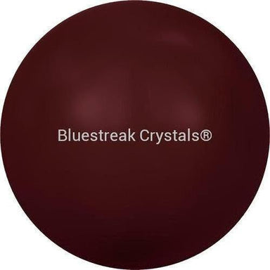 Swarovski Pearls Round (5810) Crystal Bordeaux-Swarovski Pearls-2mm - Pack of 50-Bluestreak Crystals