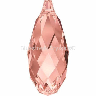 Swarovski Pendants Briolette (6010) Rose Peach-Swarovski Pendants-11mm - Pack of 1-Bluestreak Crystals