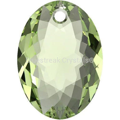 Swarovski Pendants Elliptic Cut (6438) Peridot-Swarovski Pendants-9mm - Pack of 4-Bluestreak Crystals