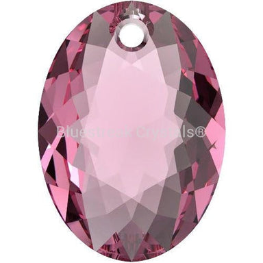 Swarovski Pendants Elliptic Cut (6438) Rose-Swarovski Pendants-9mm - Pack of 4-Bluestreak Crystals