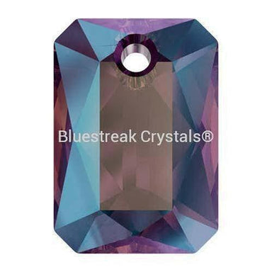 Swarovski Pendants Emerald Cut (6435) Amethyst Shimmer-Swarovski Pendants-11.5mm - Pack of 2-Bluestreak Crystals