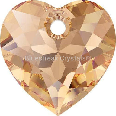 Swarovski Pendants Heart Cut (6432) Light Colorado Topaz-Swarovski Pendants-8mm - Pack of 4-Bluestreak Crystals