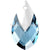 Swarovski Pendants Pear Metallic Cap (6565) Aquamarine Light Chrome-Swarovski Pendants-18mm - Pack of 1-Bluestreak Crystals