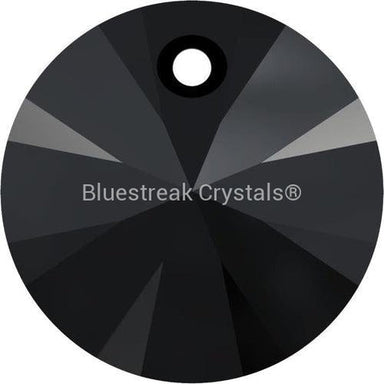 Swarovski Pendants Xilion Round (6428) Jet-Swarovski Pendants-6mm - Pack of 20-Bluestreak Crystals