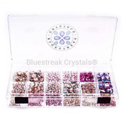 Swarovski Rhinestones Non Hotfix Mega Mix Pinks-Swarovski Flatback Rhinestones Crystals (Non Hotfix)-Bluestreak Crystals